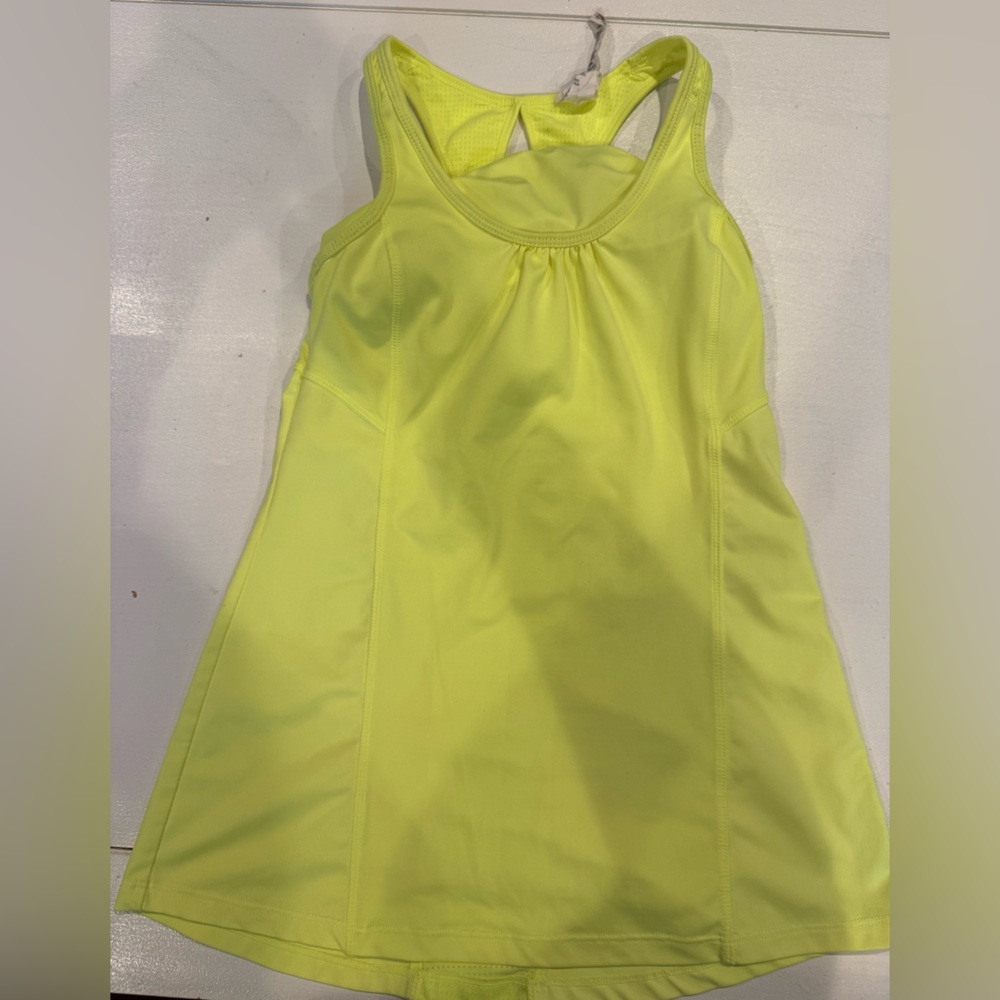 Champion Neon Yellow Racerback Tank Top - Girls Junior size xs